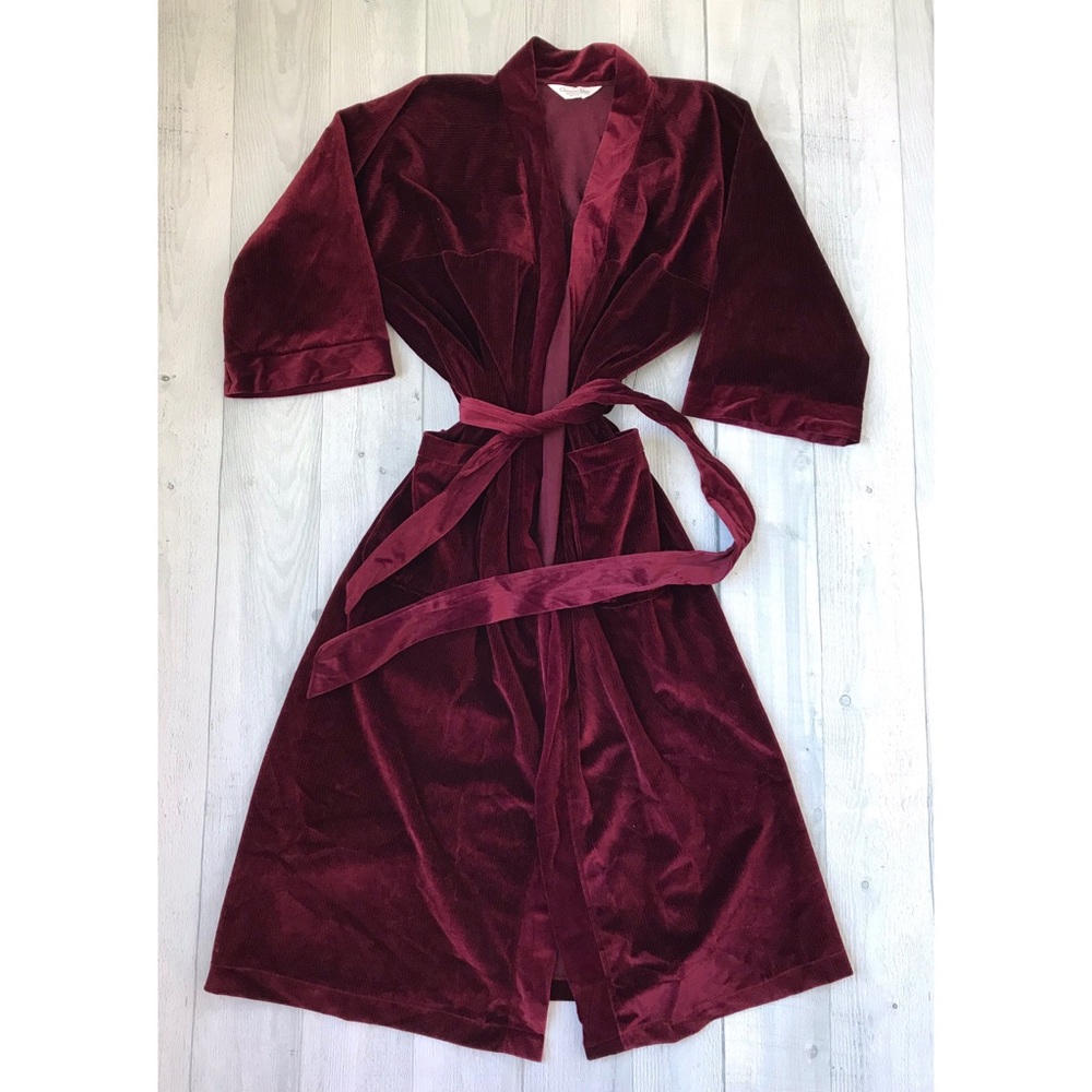 Vintage DIOR Velvet Robe One Size